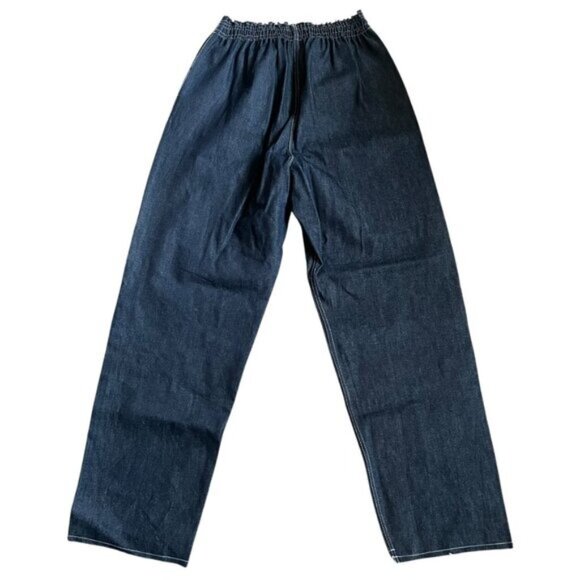 Camiel Fortgens Sweatpants Denim Cotton Blue Size Large Designer Large - Picture 2 of 9